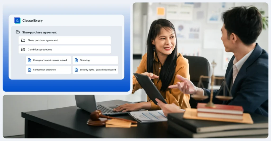 Clause libraries for law firms and in-house legal teams
